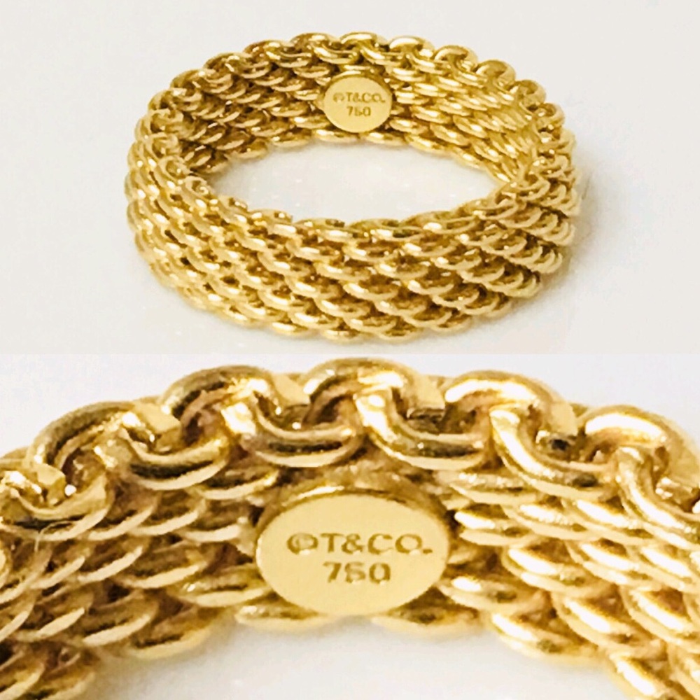 Tiffany & Co. 18k Gold 6mm Somerset Ring - Picture 4 of 6